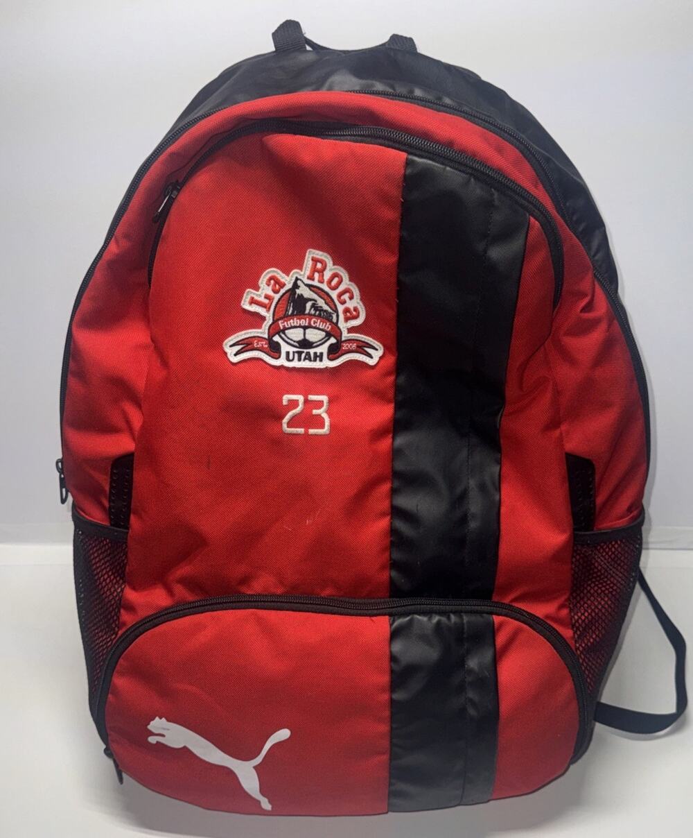 Number 23 Puma La Roca Futbol Club Soccer Team Ball Backpack